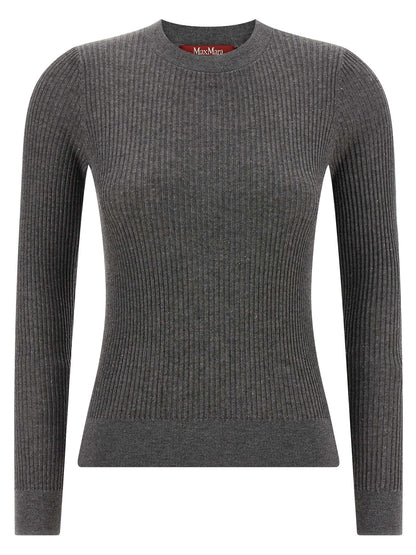 Max Mara Gray Silk Cardigan