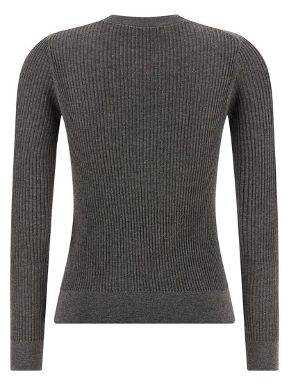 Max Mara Gray Silk Cardigan