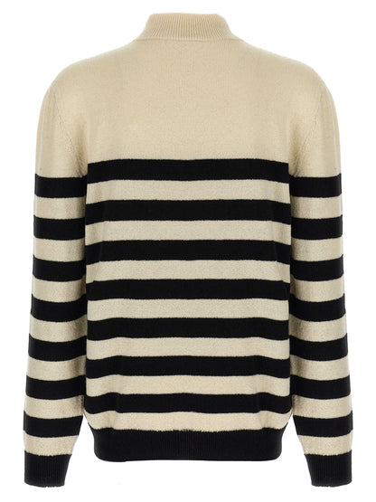 Balmain Bicolor Wool Cardigan