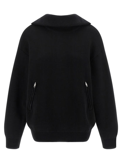 Balenciaga Black Cotton Cardigan