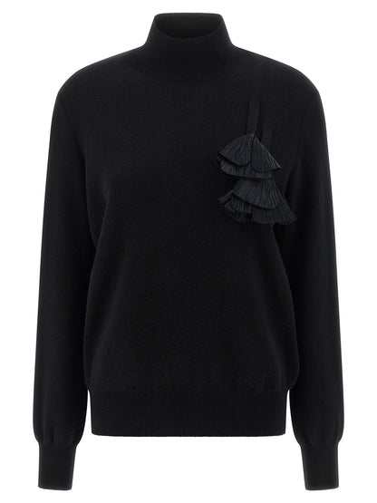 Ferragamo Black Virgin Wool Cardigan
