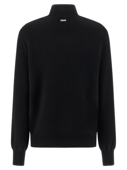 Ferragamo Black Virgin Wool Cardigan
