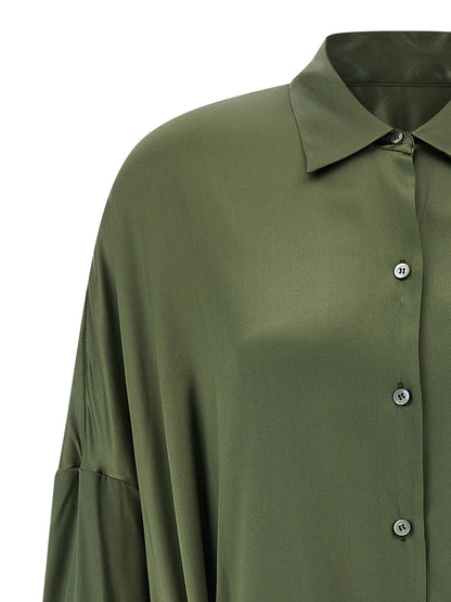 Dries Van Noten Bicolor Silk Midi Dress