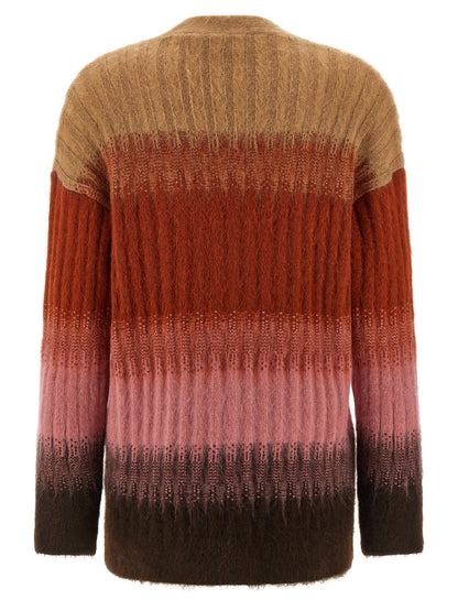 Fendi Multicolor Wool Cardigan