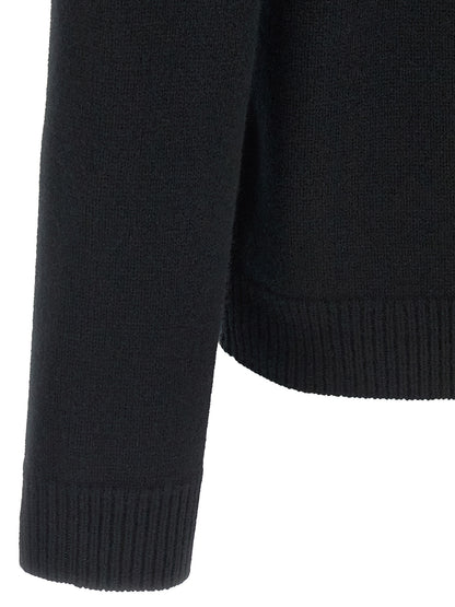 Maison Kitsuné Black Merino Wool Cardigan