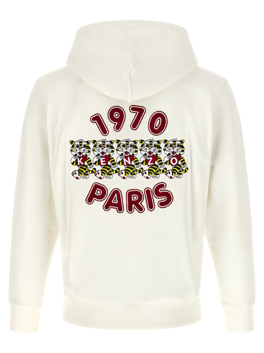Бяла памучна блуза Kenzo