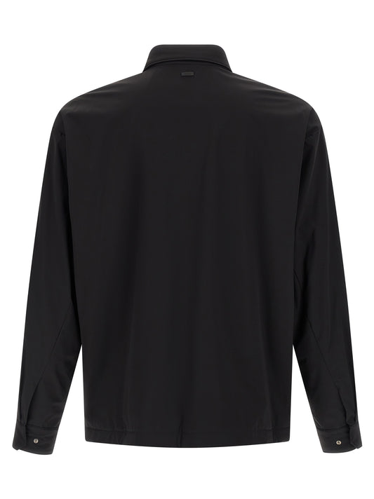 Herno Black Polyamide Shell Jacket