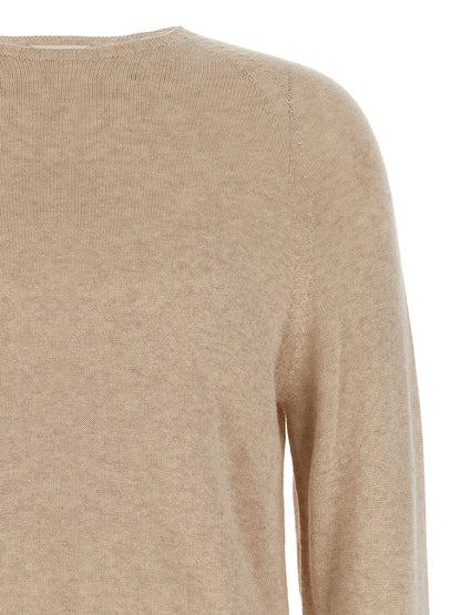 MA'RY'YA Beige Cotton Cardigan