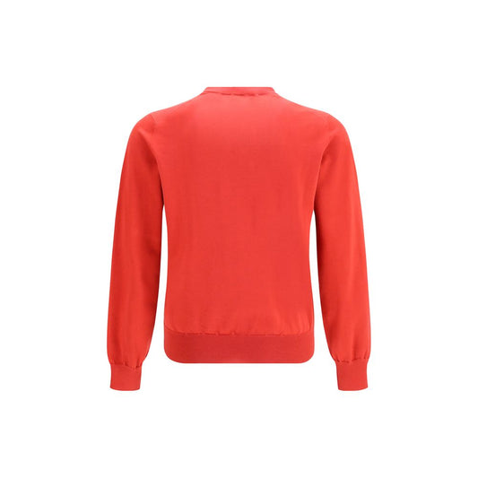 Brunello Cucinelli Red Cotton Sweatshirt