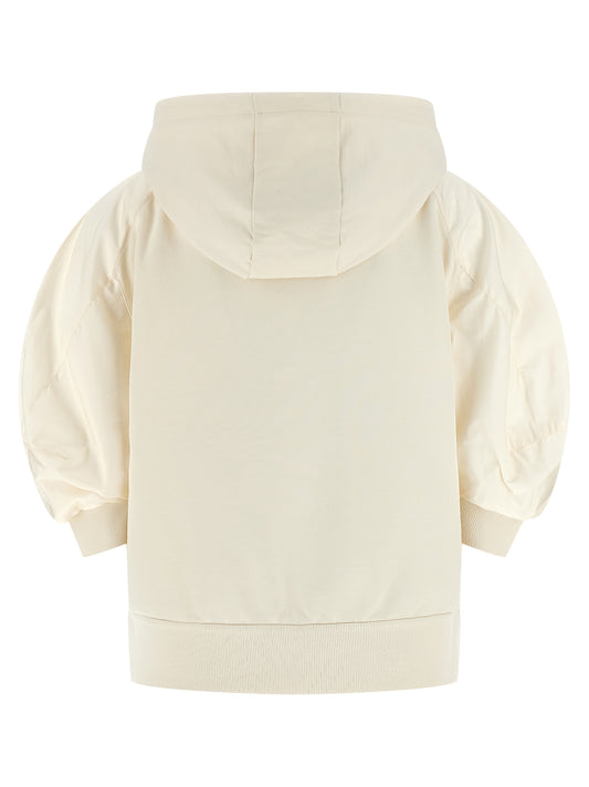 Moncler White Cotton Hoodie