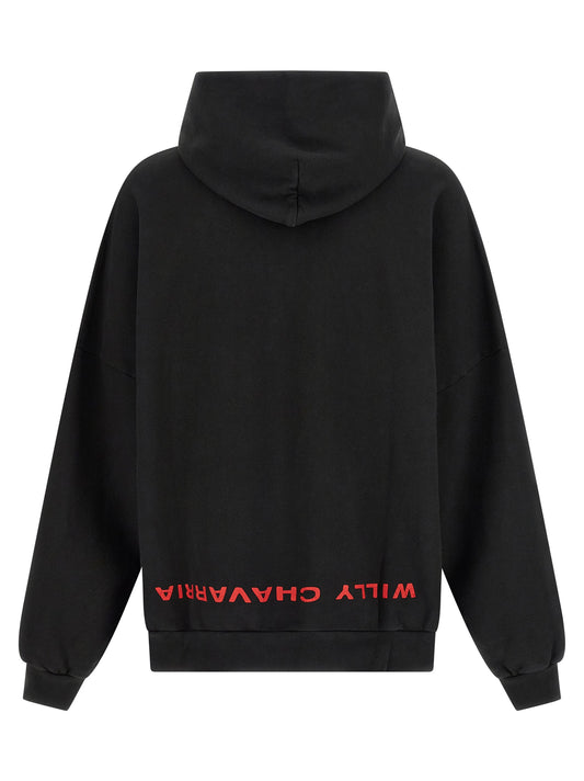 WILLY CHAVARRIA Black Cotton Sweatshirt