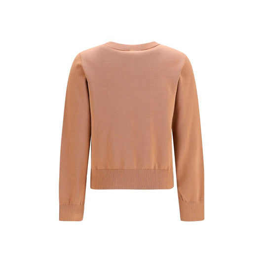 Ganni Beige Cotton Sweatshirt