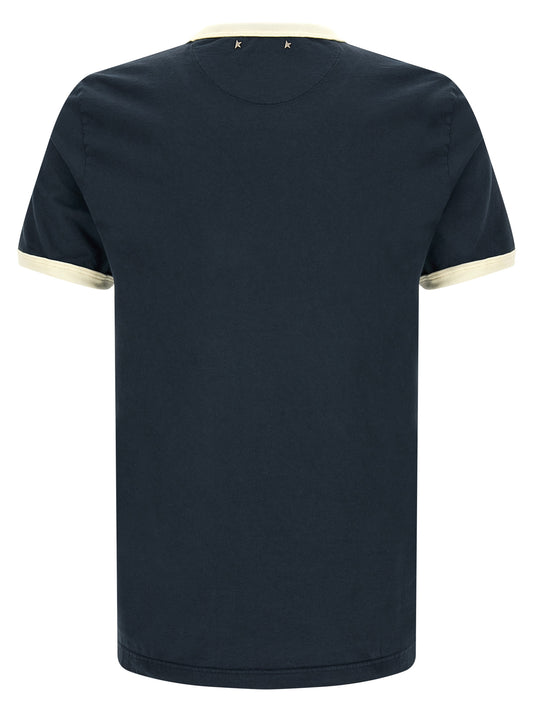 Golden Goose Blue Cotton T-Shirt