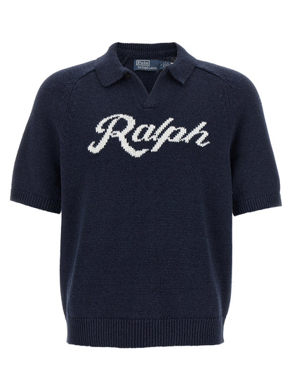 Polo Ralph Lauren Blue Linen Cardigan