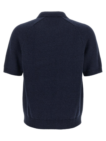 Polo Ralph Lauren Blue Linen Cardigan