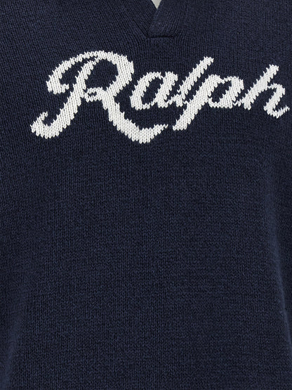 Polo Ralph Lauren Blue Linen Cardigan