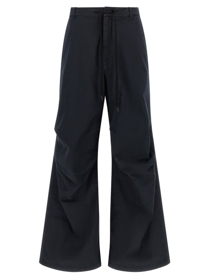 MM6 Maison Margiela Blue Cotton Casual Pants