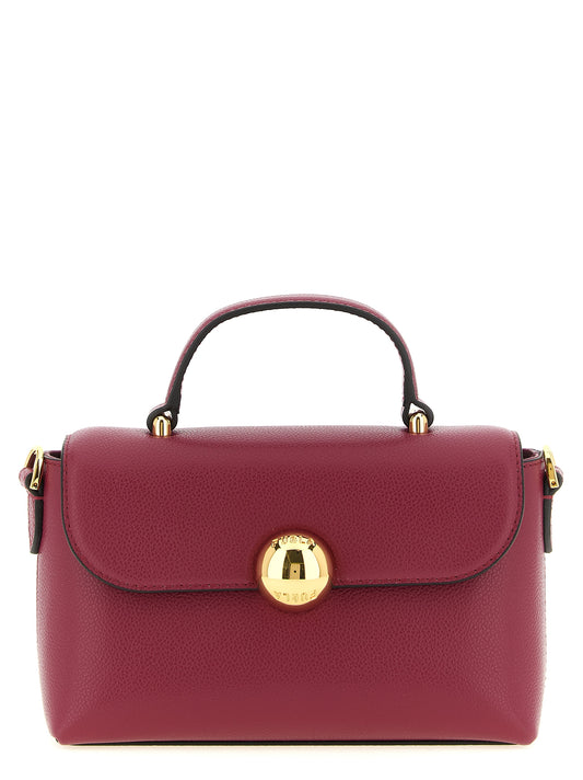 Червена дамска чанта от телешка кожа Furla