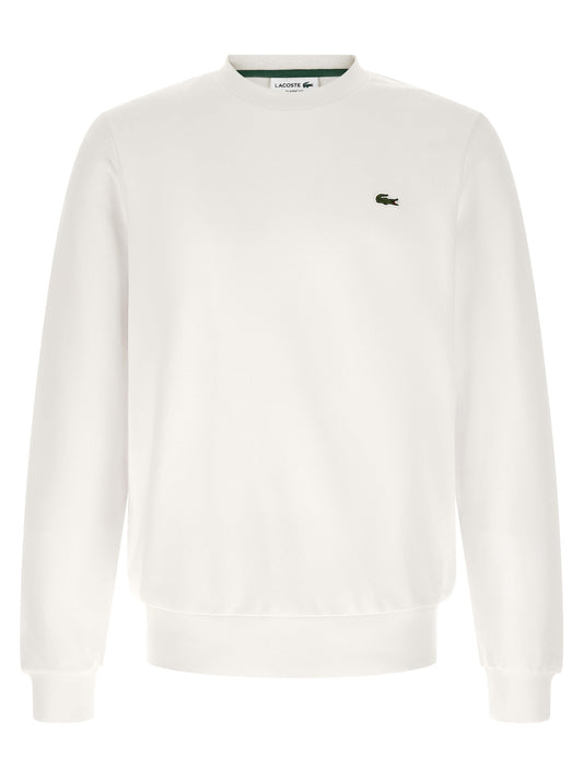 Бяла памучна блуза Lacoste