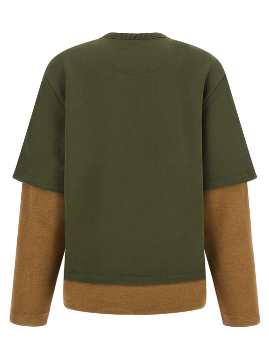 The Attico Bicolor Cotton Sweatshirt