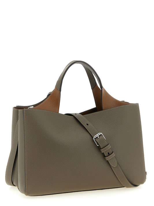 Tod's Gray Calfskin Handbag