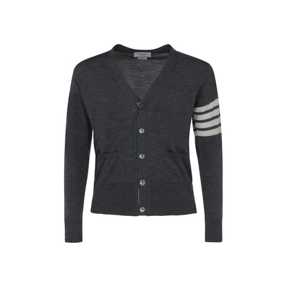 Thom Browne Gray Wool Oves Aries Cardigan