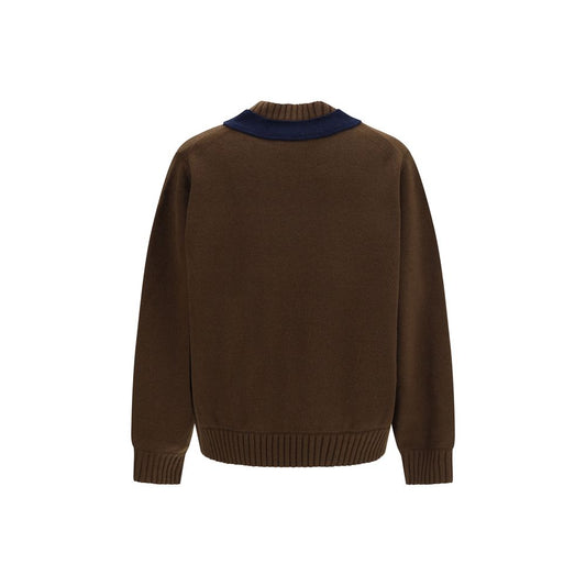 Sacai Brown Wool Oves Aries Sweatshirt