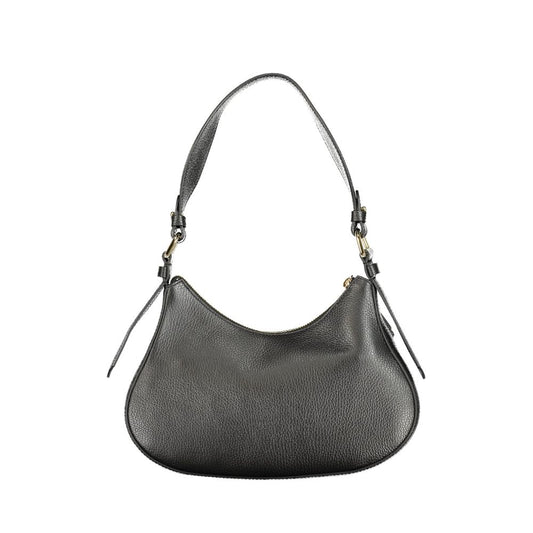 Coccinelle Nero Leather Women's Bag with Multiple Pockets