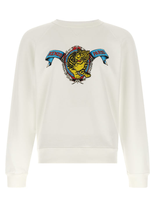 Kenzo White Viscose Sweatshirt