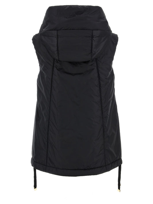 Max Mara Black Polyester Sleeveless Jacket