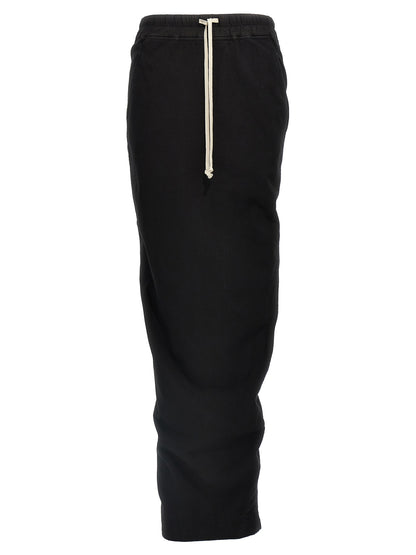 DRKSHDW Black Cotton Mini Skirt