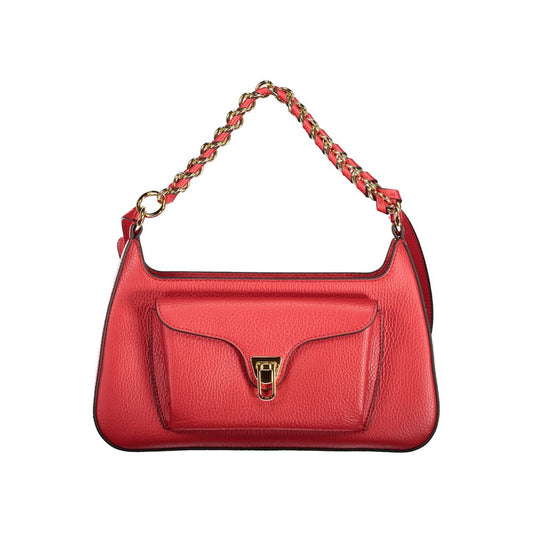Дамска чанта Coccinelle Rosso от кожа