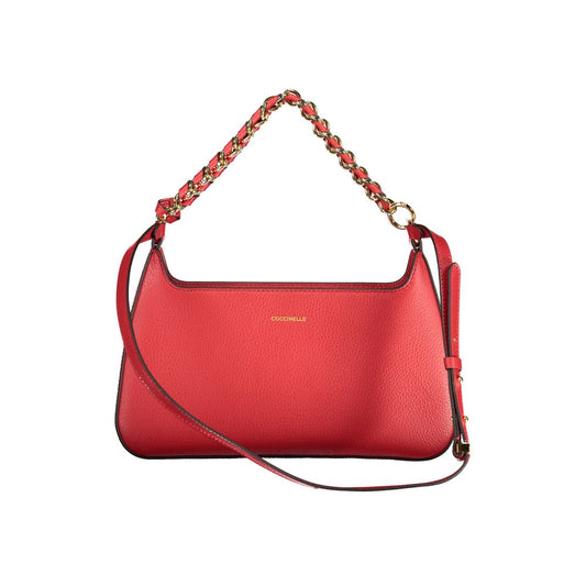 Дамска чанта Coccinelle Rosso от кожа