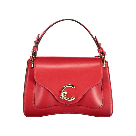 Дамска чанта от кожа Coccinelle Rosso