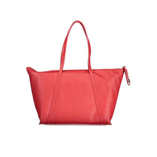 Дамска чанта от кожа Coccinelle Rosso