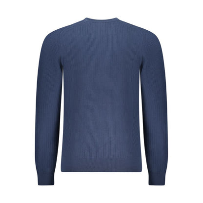 Hugo Boss Blue Cotton Men's Sweater