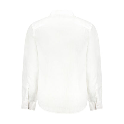 Guess Jeans White Linen Mens Shirt