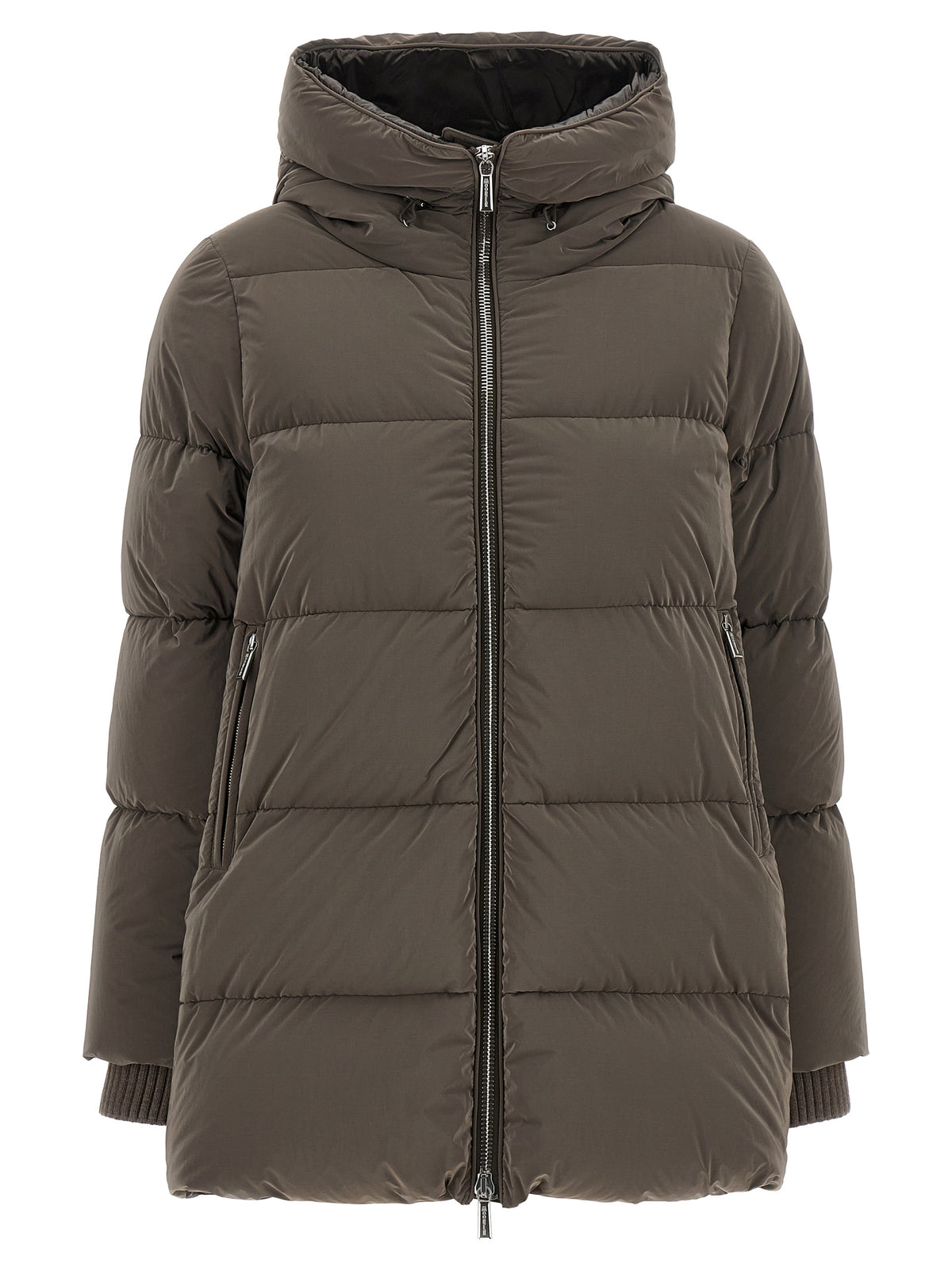 MooRER Brown Wool Full-Length Jacket