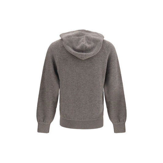 Piacenza Cashmere Gray Wool Oves Aries Sweatshirt