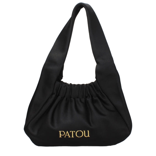 Черна платнена чанта Patou