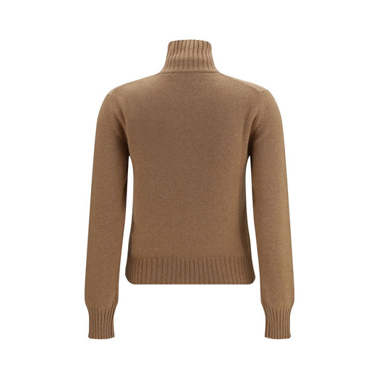 Ami Paris Brown Cashmere Turtleneck
