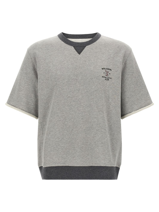 Brunello Cucinelli Gray Cotton Sweatshirt