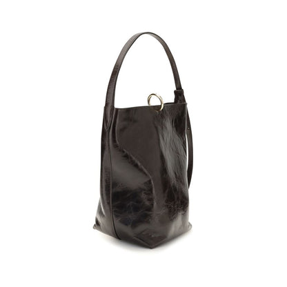 Benedetta Bruzziches Black Calf Leather Bos Taurus Backet Bag