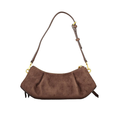 Guess Jeans Marrone Polyester Women's Bag With Adjustable Shoulder Handle