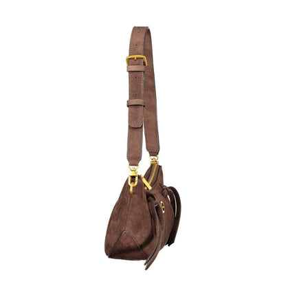 Guess Jeans Marrone Polyester Women's Bag With Adjustable Shoulder Handle