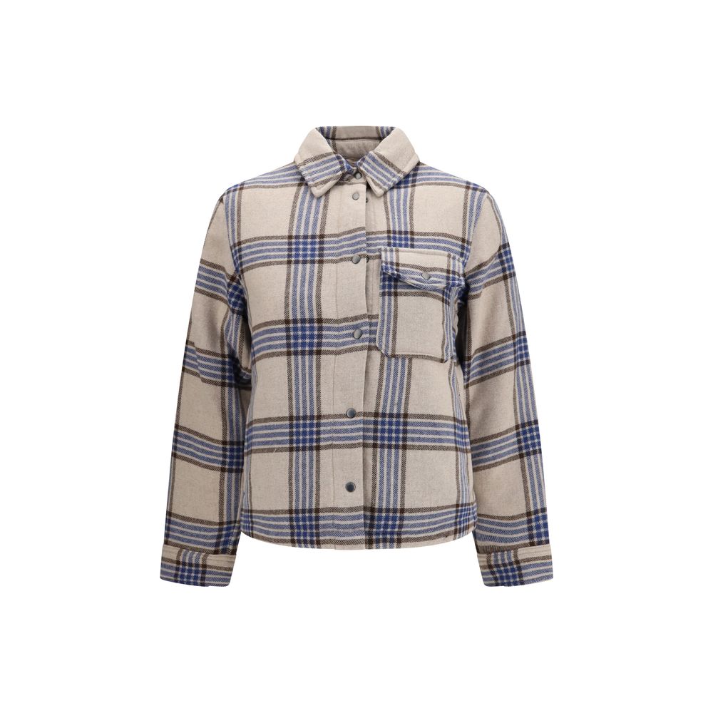 Woolrich Beige Wool Oves Aries Shell Jacket