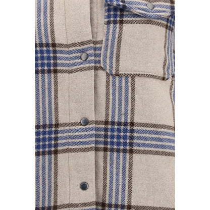 Woolrich Beige Wool Oves Aries Shell Jacket