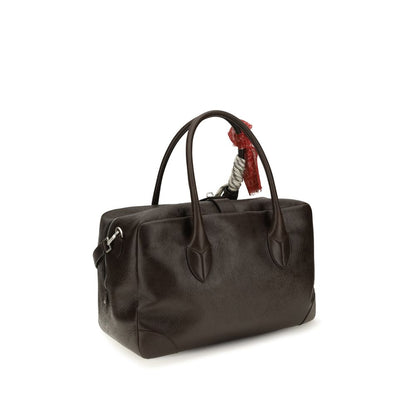 Golden Goose Brown Calf Leather Bos Taurus Handbag