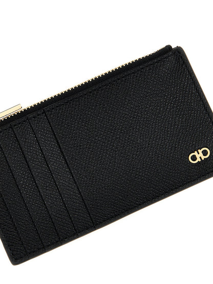 Ferragamo Black Calfskin Cardholder