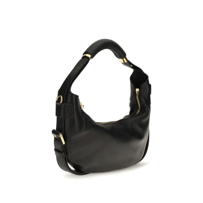 Moschino Black Calf Leather Bos Taurus Handbag